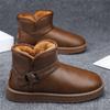 Winter Snow Boots for Man High Top Waterproof Warm Thermal Insulated Fur Fleece-Lined Ankle Boots Non-Slip Outdoor Casual Shoes