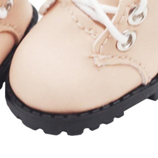 Doll Shoes Accessories Mini Martin Boots for 15cm Doll Faux Leather Shoes