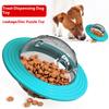 Chew Proof Flying Saucer Dog Toy - Unbreakable UFO Treat Dispenser Wobble Ball Food Feeder for Powerful Chewers