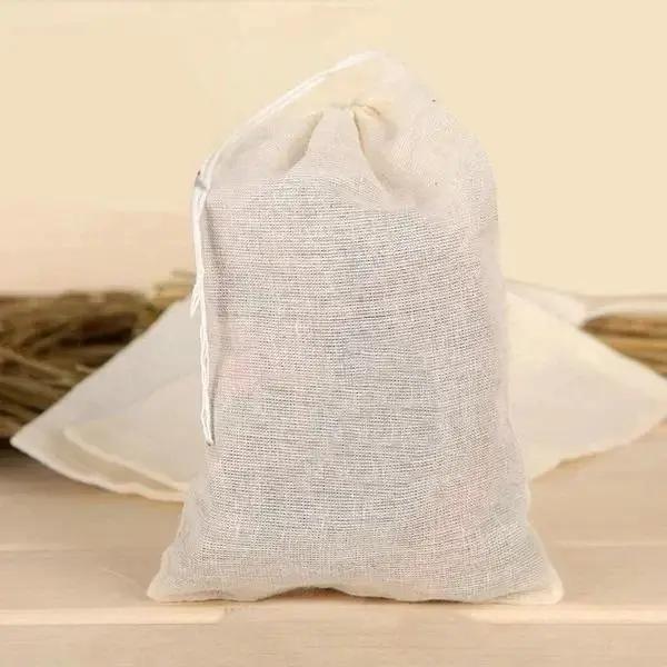 1 Pcs Cotton Cloth Filter Bag Tea Bag Halogen Package Traditional Chinese Medicine Decoction Bags Seasoning Separation Bags