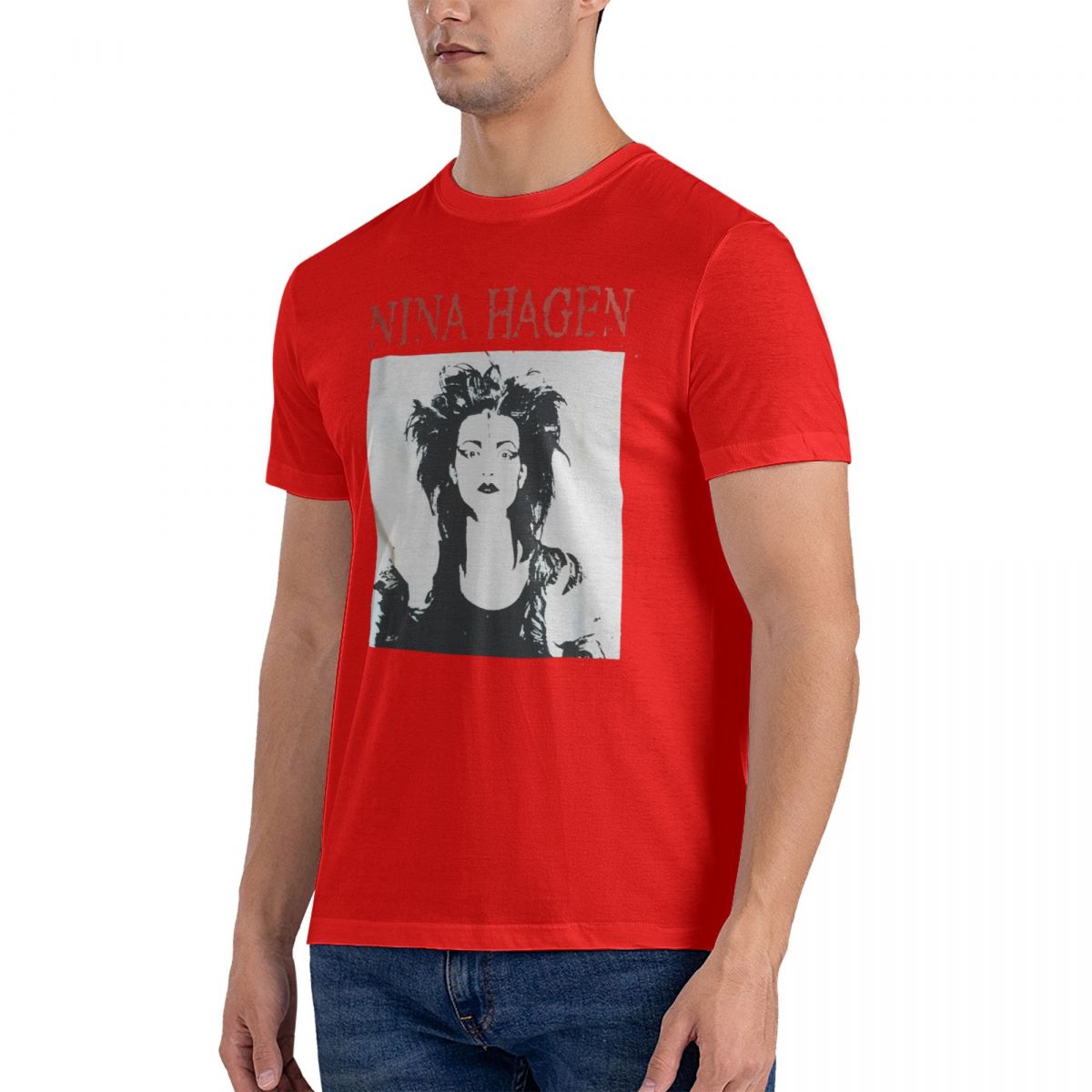 

2024 Men Women Round Neck NINA HAGEN SHIRT poster cd siouxie and the banshees slits punk ALL SIZES S-6XL S