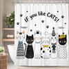 Funny Cartoon Animals Shower Curtain For Bathroom Healing Text Cat Animals Waterproof Fabric Bathtub Bathroom Curtain With Hooks