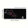 Cherry Blossom Ai Mouse Pad, Minimalist Japanese Desk Decor Cute HD Extended Gaming Keyboard Mats Large 90x40cm XXL Gamer
