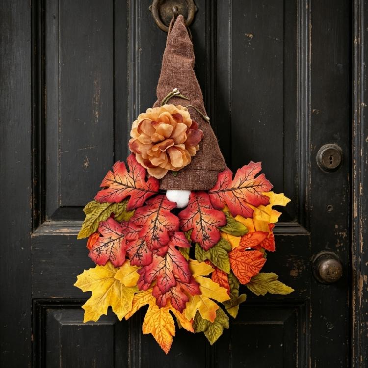 Thanksgiving Gnomes with Maple Leaf Fall Gnomes Holiday Farmhouse Table Decor