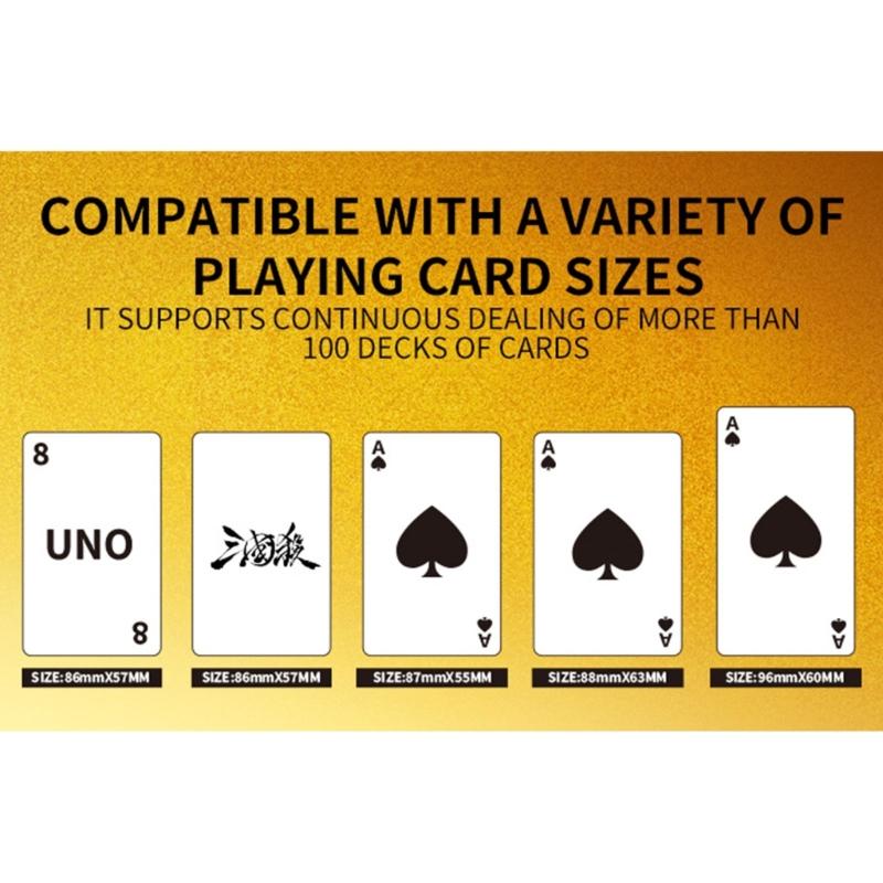 Rechargeable Card Dealer Playing Cards Shuffling Dealing Tool Automatic Card Shuffles Dealer Machine Party Poker Device