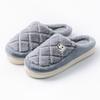 New mesh home cotton slippers men's warm, non-slip and non-smelly feet wear-resistant and durable winter indoor cotton shoes