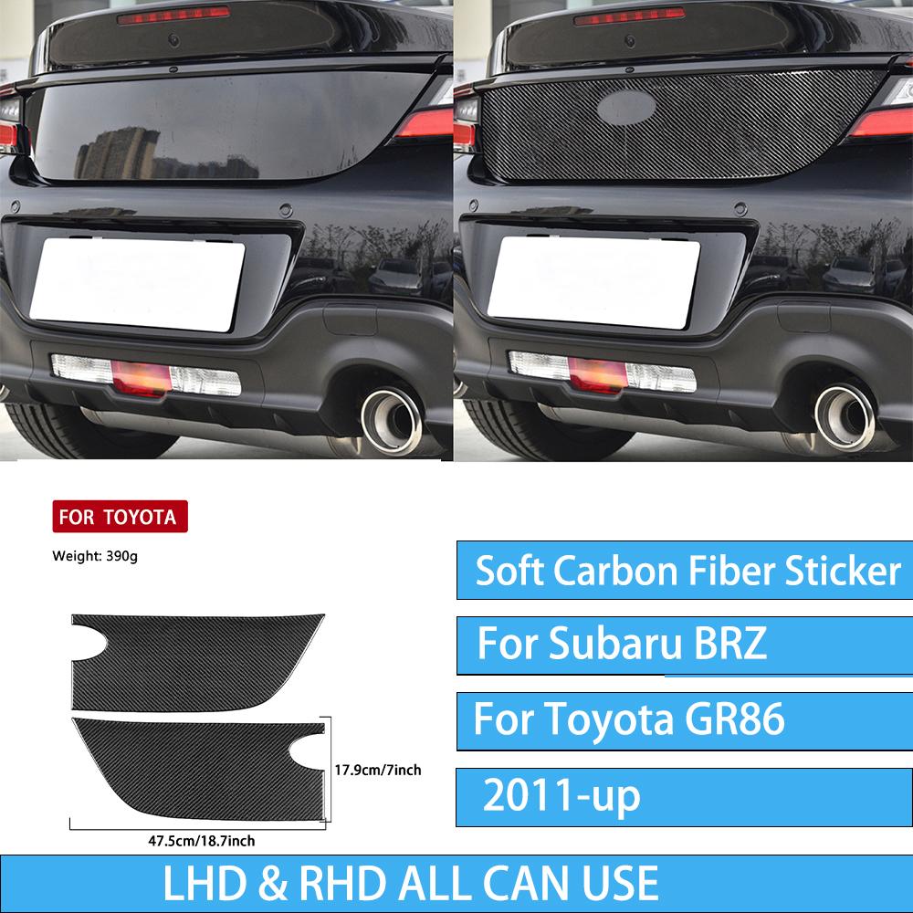 For Subaru BRZ/ For Toyota GR86 -up Carbon Fiber Decal Car Center Console Shift Panel Interior Decorative Stickers