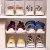 Acrylic Children'S Shoe Organizer, 4-Compartment Transparent Shoe Rack,Baby Shoe Storage Shelf, for Various Room Types
