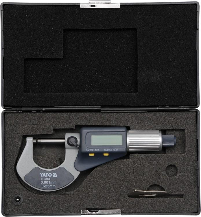 YT-72305 YATO Micrometer 0-25mm with Digital Display