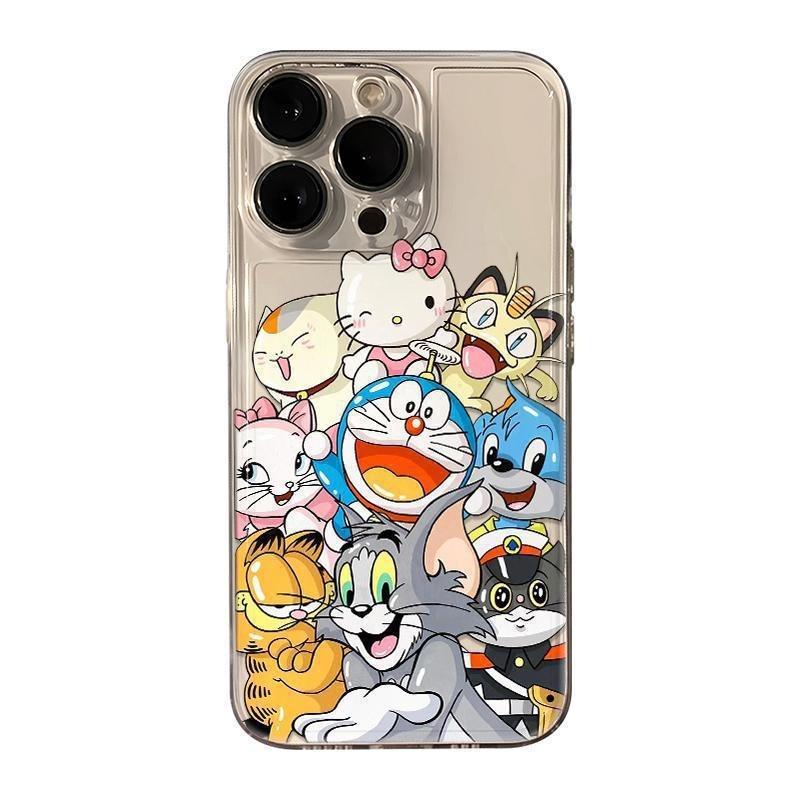 Coffee cat buddy collection for Apple 15plus mobile phone case iPhone12promax anti-drop 14 transparent 13