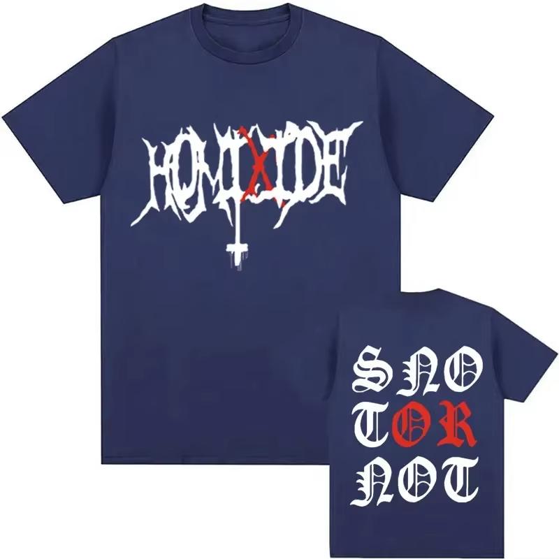 HOMIXIDE Gang Snot or Not Graphics Print Tee Shirt Mens Women Hip Hop Rap Harajuku T Shirt Fashion Oversized Tshirt Streetwear