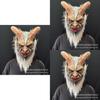 Lucifer Cosplay Horror Blutige Latex Kapuzenmaske Für Halloween Kostümparty Requisiten