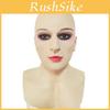 Bald Beautiful Woman Latex Head Mask Halloween Cosplay Costume Prop For Adults