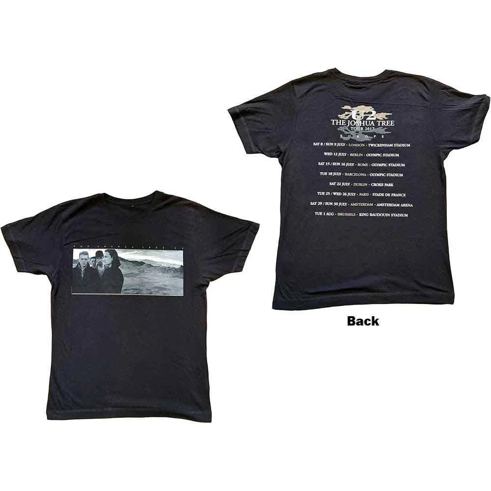 U2 Joshua Tree Photo Authorized Mens T-Shirt L