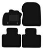Black Velour Floor Mats For: Renault Zoe Hatchback (2013-)