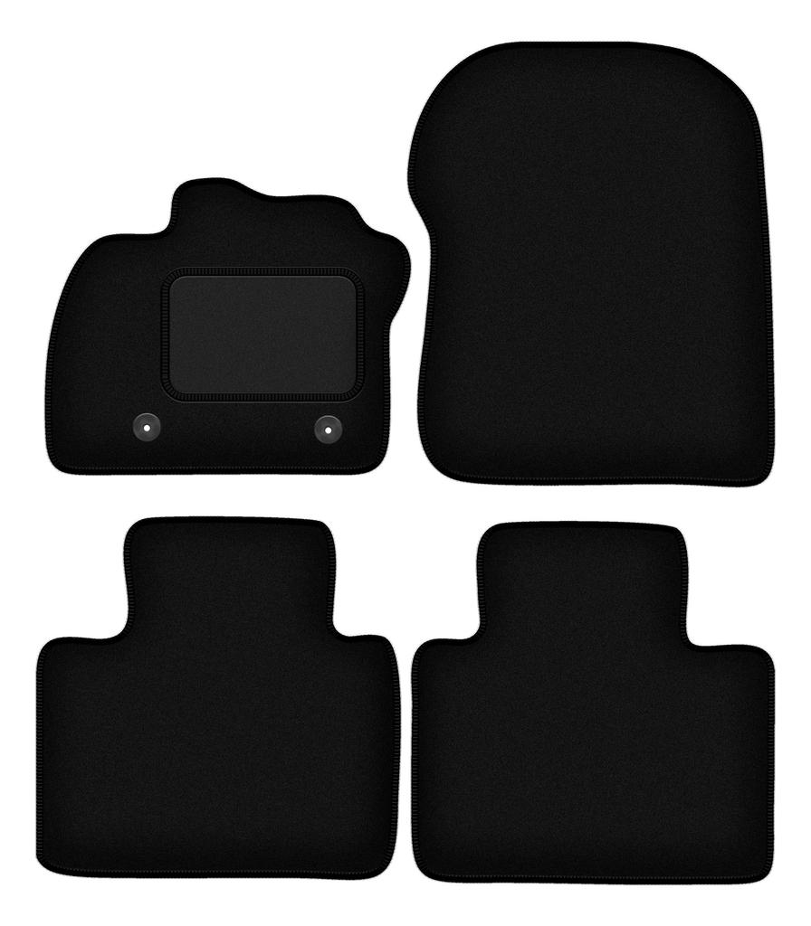 Tappetini in velluto nero per: Renault Zoe hatchback (2013-)