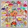 50 Pack Cartoon Building Sticker Set: Colorful Creative Designs for Laptops, Journals, Cars