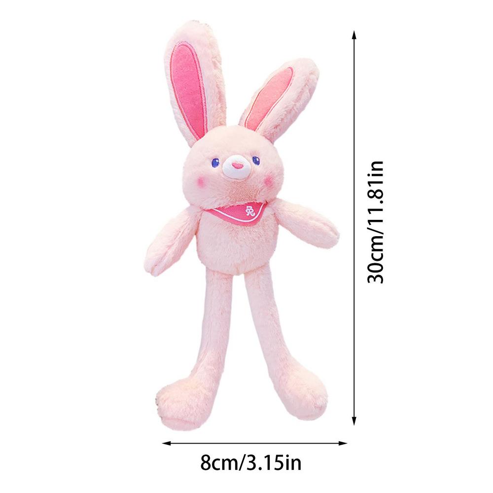 Tira Il Cesto del Coniglio Riempimenti Portachiavi Coniglio Giocattoli Peluche Coniglio da Tirare Giocattoli Peluche Morbidi Giocattolo Coniglio Sollievo dallo Stress Compleanno