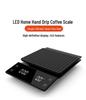 Rechargeable LED Touch Screen Coffee & Kitchen Scale with Timer - 3KG Capacity