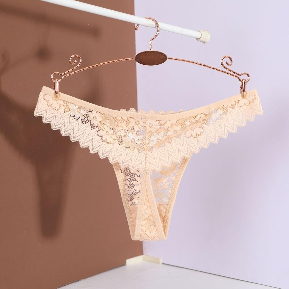 Bow Lace Seamless Panties Low Waist Mesh Lace Briefs Breathable Flower Underwear for Women Girl