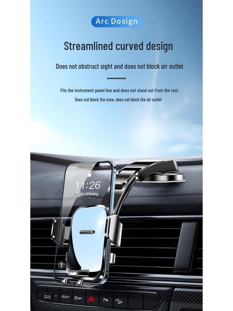 2025 New Model Car Phone Holder, Dashboard Suction Cup, Multifunction Navigation, Fixed Center Console Design