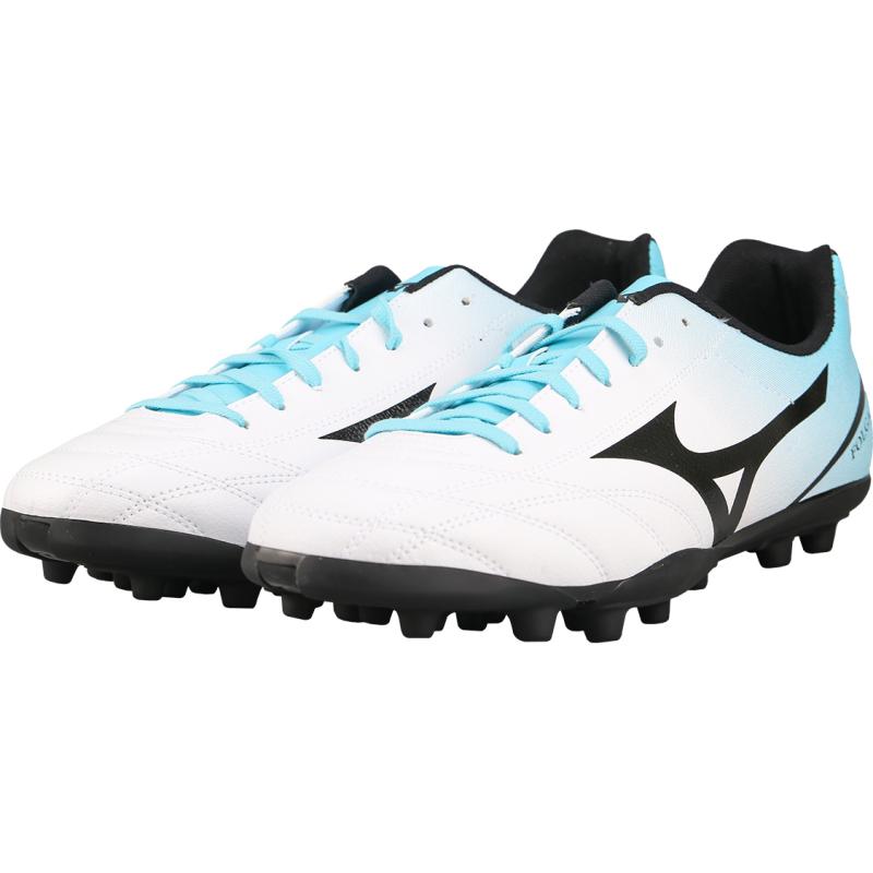 Mizuno Folgado AS AG Artificial Ground Cushioning, Abrasion Resistant, Impact Resistant Soccer Shoes Men's White Blue Sneakers P1GA229425