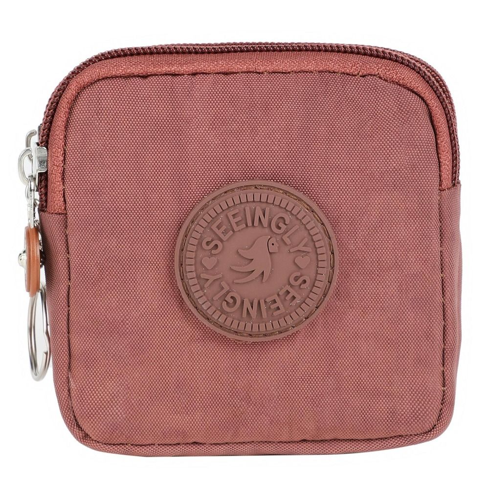 Waterproof Short Zipper Coin Purse Nylon Simple Storage Bag Portable Double-layer Wallet  Outdoor
