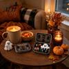 Halloween Ghost Tin Box Mini Set, Little Pocket Cute In A Box, Spooky Holiday Table Decor Miniature Scene Desktop Decor, Gifts for Boys Girls