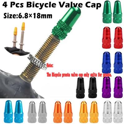 4 Pcs Fahrrad Presta Ventil Kappen Staub Abdeckung Durable Aluminium Legierung Für Mountail bike Fahrrad Zubehör