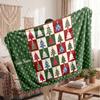 Coperta in Flanella Stampata con Nome Personalizzato di Natale Caldo Confortevole Coperta da Letto Decorazione per la Casa Regalo Festivo