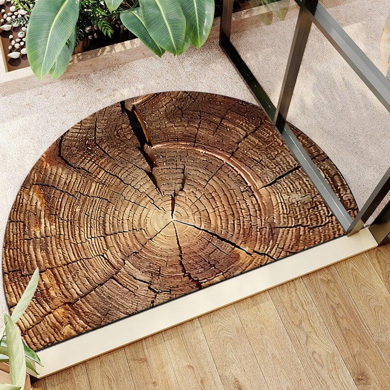 

Полукруглый коврик-галька для пола, пляжный коврик с ракушками, коврик для входной двери, коврик для пола в ванной 40 * 60cm