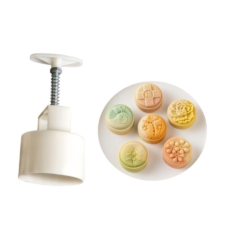 Plastová razítka na Mooncake DIY Formy na Mooncake Festival DIY Ruční lis na Mooncake Vykrajovátka na pečivo Dekorační pomůcky do kuchyně