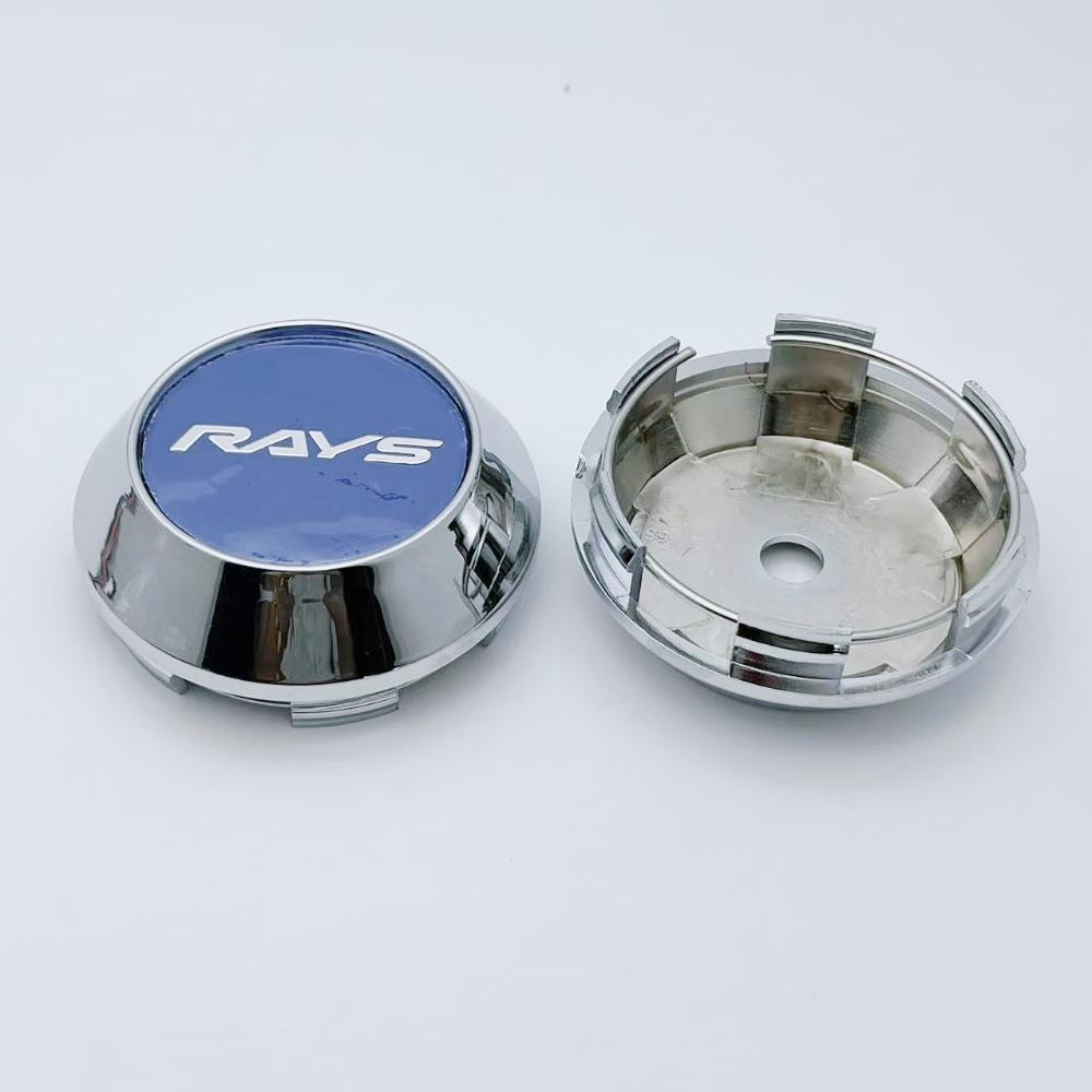 4pcs 60mm 64mm 65mm 68mm 69mm Rays Logo Emblem Car Wheel Center Caps Accessories for RAYS Wheels Hub Rim Hubcaps Cover Replace