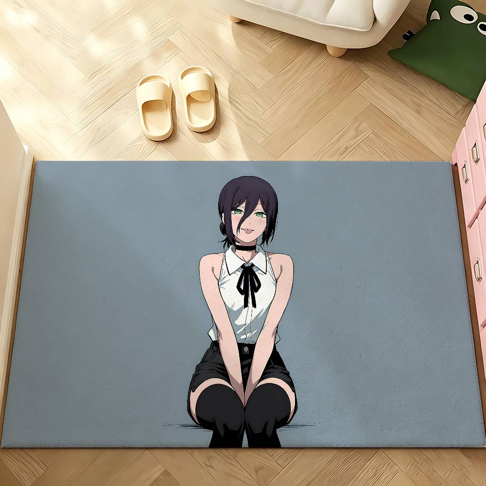 Anime C-Chainsaw M-Man Reze Carpet Bathroom Anti-slip Mat Door Mat Home Decoration Mat Entrance Door Mat Scratch-resistant Mat