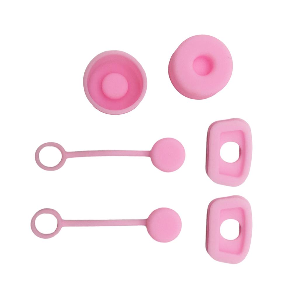 6pcs Silicone Spill Stopper For 30oz/40oz Tumblers Universal Anti-Splash Straw Cover For Tumblers Straw