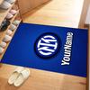 Inter Milan Personalized Text Area Rug Suitable for Playrooms Kitchen Balcony Foyer Antislip Carpet Decorate Offices Best for Christmas