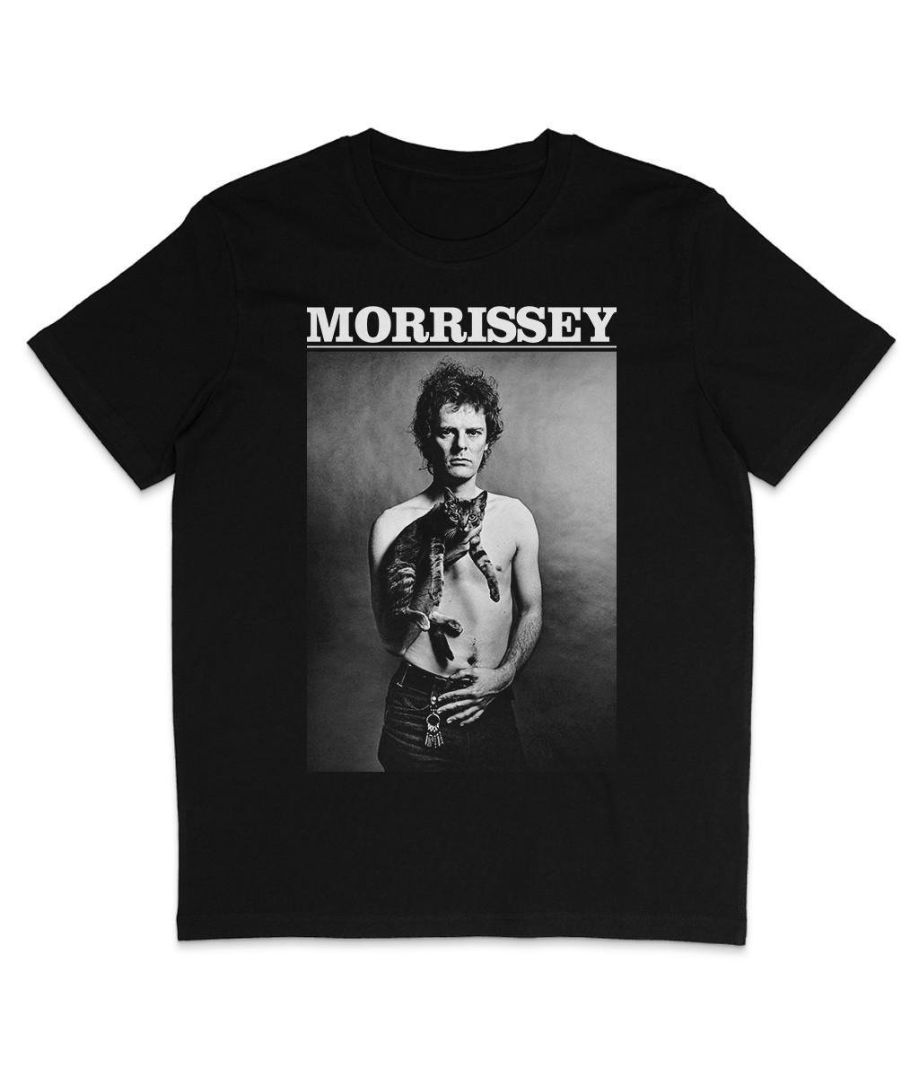Morrissey - Paul Morrissey - White text - Organic T-Shirt Mens Womens Tees Top - The Smiths - Warhol XL