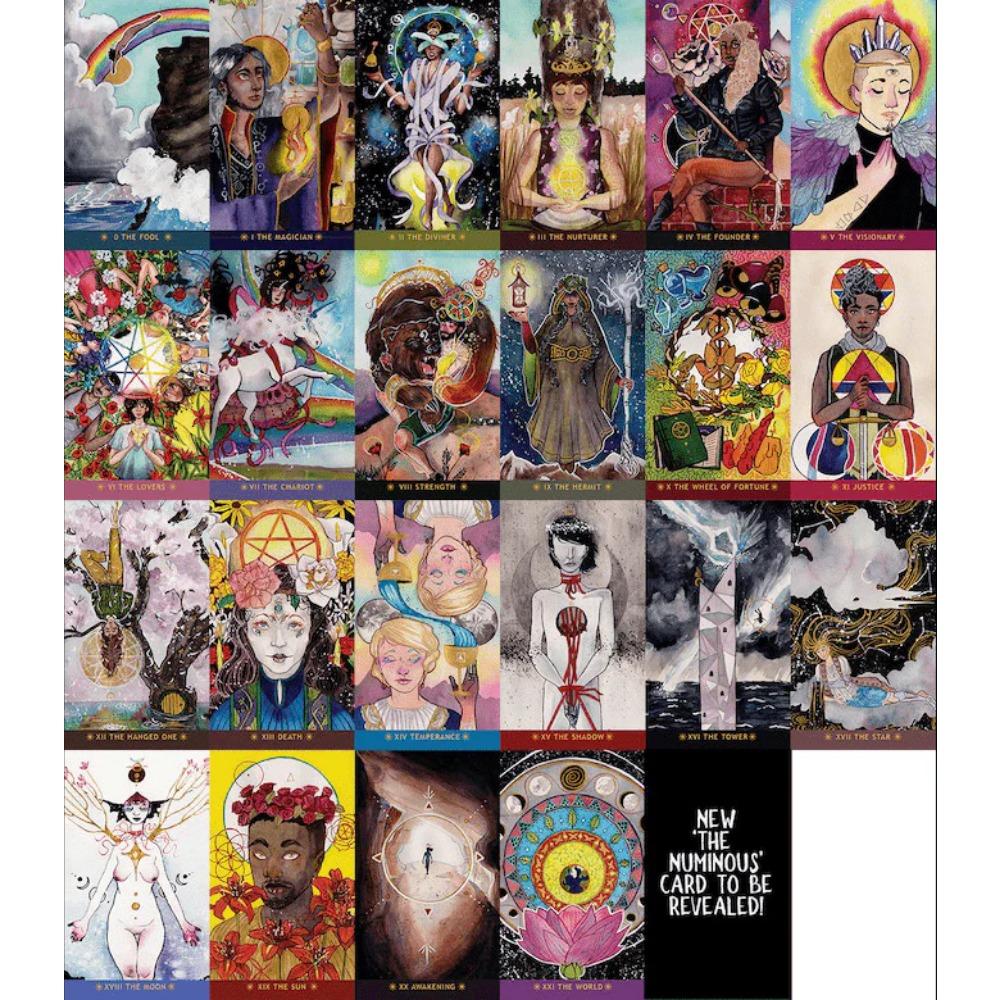The Numinous Tarot Card Games 79pcs Rendered In Beautiful and Luminous Watercolor and Inks 10.3*6cm