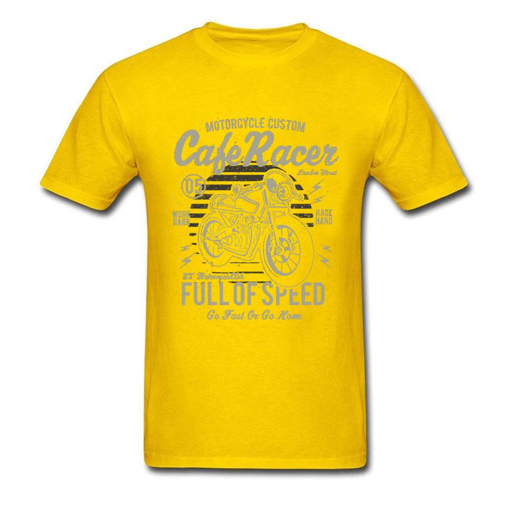 Cafe Racer Voller Geschwindigkeit Vintage Motorrad T-Shirt Retro Motorrad Rennfahrer Auto Spiel Neue T-Shirts Fahrer Biker Cooles T-Shirt Übergröße