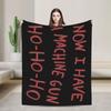 John McClane Christmas Die Hard Blanket Yippee Ki Yay Flannel Novelty Warm Throw Blankets for Bedspread Decoration Office