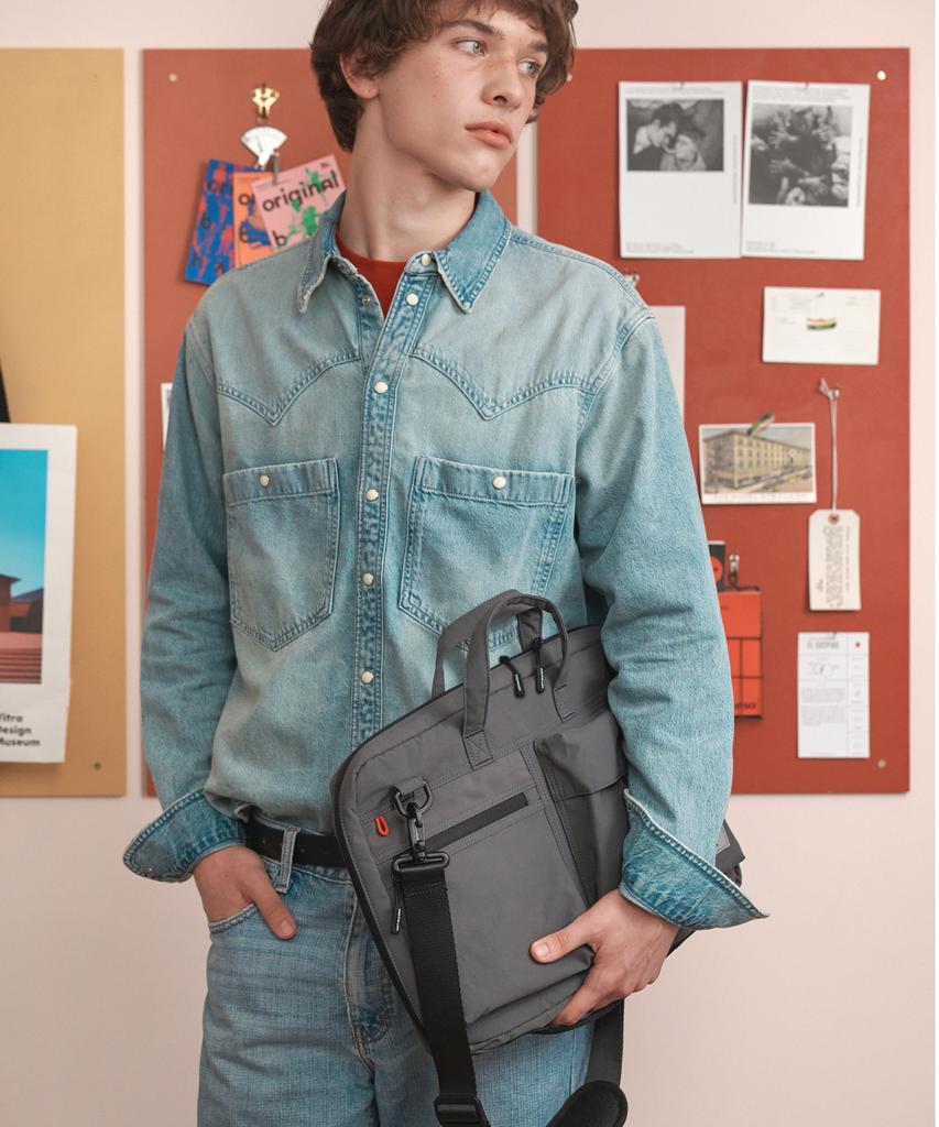 Masmarulez Briefit Laptop Case Slim Bag_Dark Gray