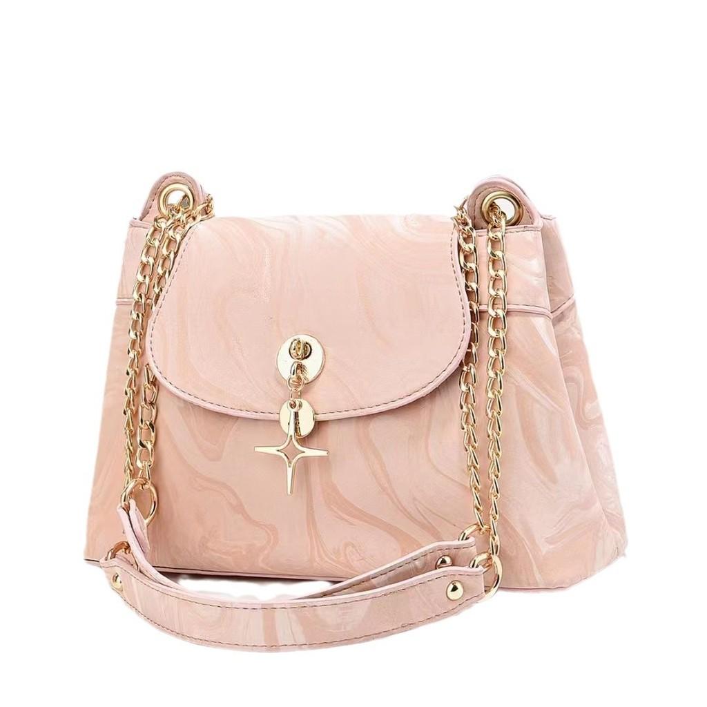 Elegant Macaron Color Chain Handbag For Stylish Daily Use With Spacious Design