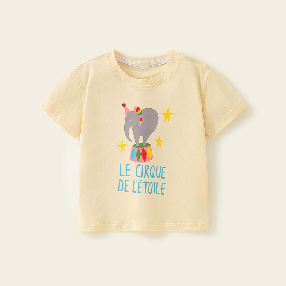 

Детская одежда для внешней торговли, футболка с короткими рукавами и героями мультфильмов для девочек, модный летний новый детский топ с круглым вырезом для малышей 140cm