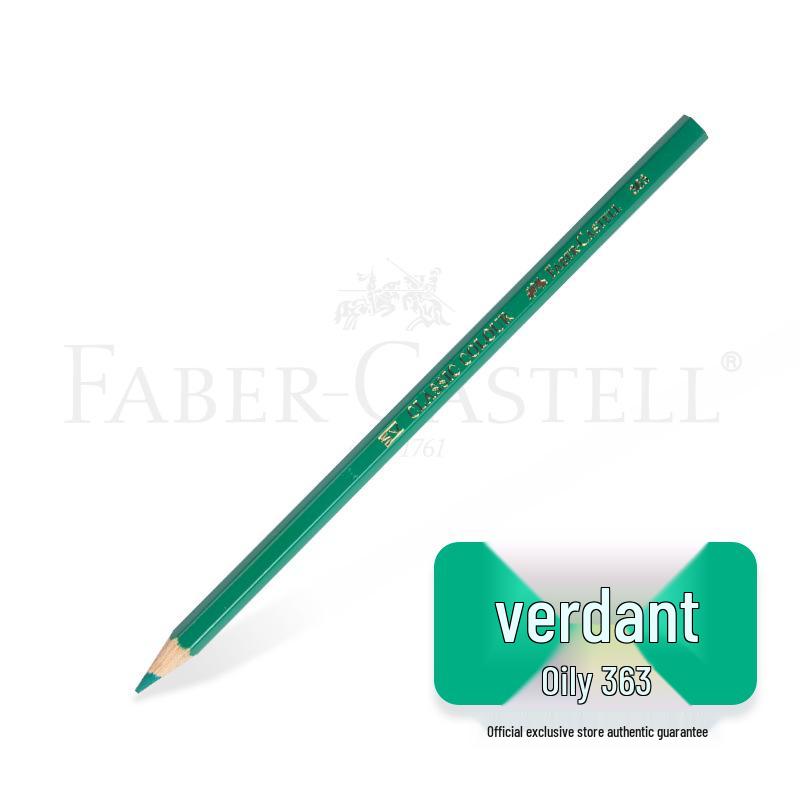 Faber-Castell Art Oil-Based Colored Pencils Set - Red, White, Black, and 60 Single and Complementary Colors.