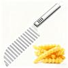 Fatiador de Batata Chips Ondulado de Aço Inoxidável Picador de Massa Vegetal Fruta Cortador de Batata Design Suspenso Ferramentas de Cozinha para Batata Frita