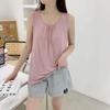 Damen Modal Camisole in großen Größen: Sommer Ärmelloses Locker sitzendes Oberteil im T-Shirt-Stil, Große Größe
