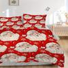 3pcs Christmas Wrapping Paper Bedding Set, Breathable and Soft, Suitable for All Seasons, Ideal for Home Use, Suitable for Bedroom Decor Yy250821193