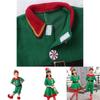 Festive Green Elf Santa Claus Costume For Adults And Kids Perfect For Family Christmas Celebrations