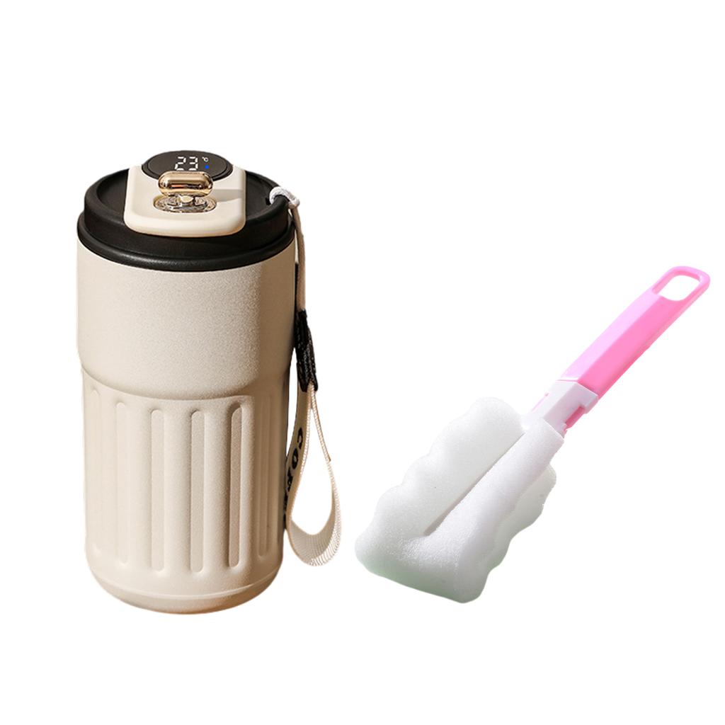 450ML Stainless Steel Coffee Cup Digital Display Travel Thermal Mug Leak-Proof Thermos Bottle Mug Vacuum Flask Insulated Cups