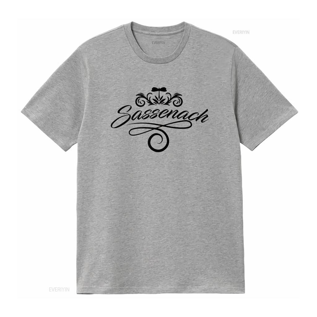 Womens Sassenach Outlander Flourish Dragonfly Black T Shirt Vintage Washed Streetwear Homme Designer Clothes Soft Stylish